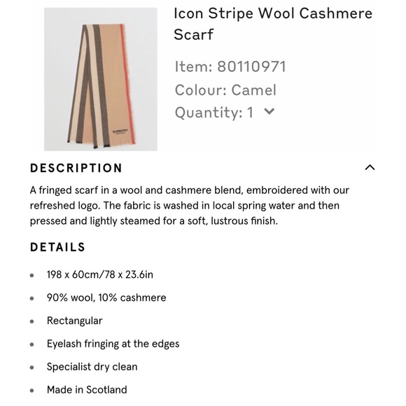 Burberry - Icon Stripe Wool Cashmere Scarf - Picture 16 of 16